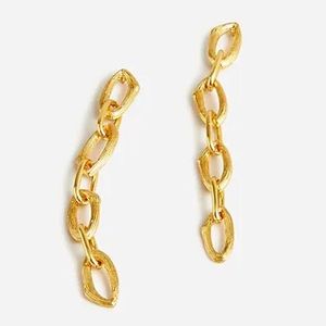 NWT J. Crew Textured Chainlink Earrings